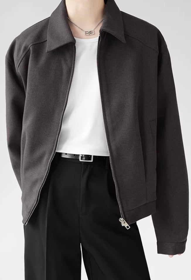 ジップアップショートジャケット