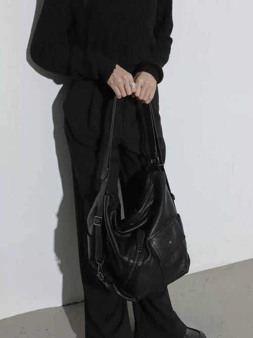 3WAYマルチポケットレザーバッグ