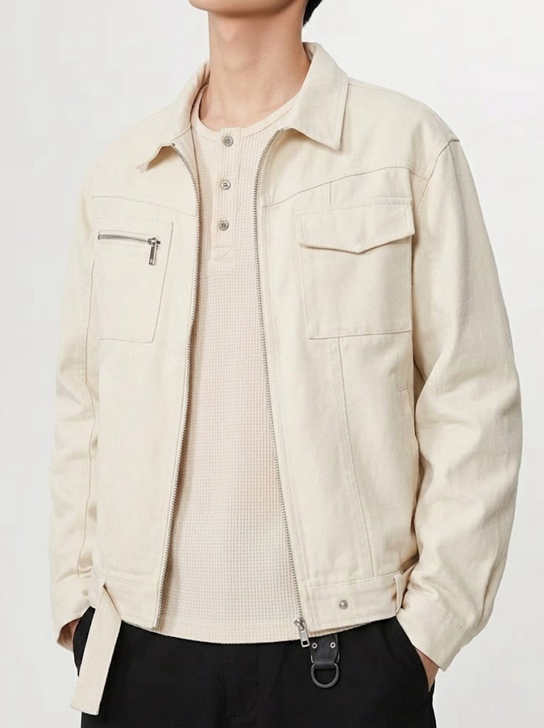 ソフトミリタリージップジャケット