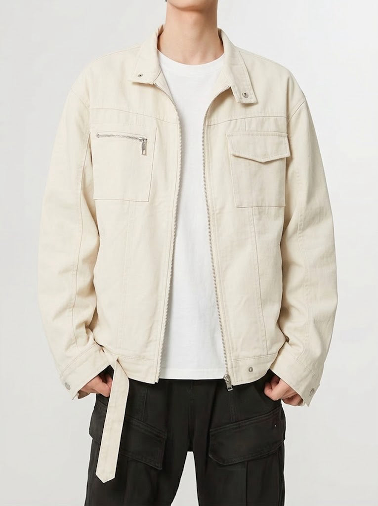 ソフトミリタリージップジャケット