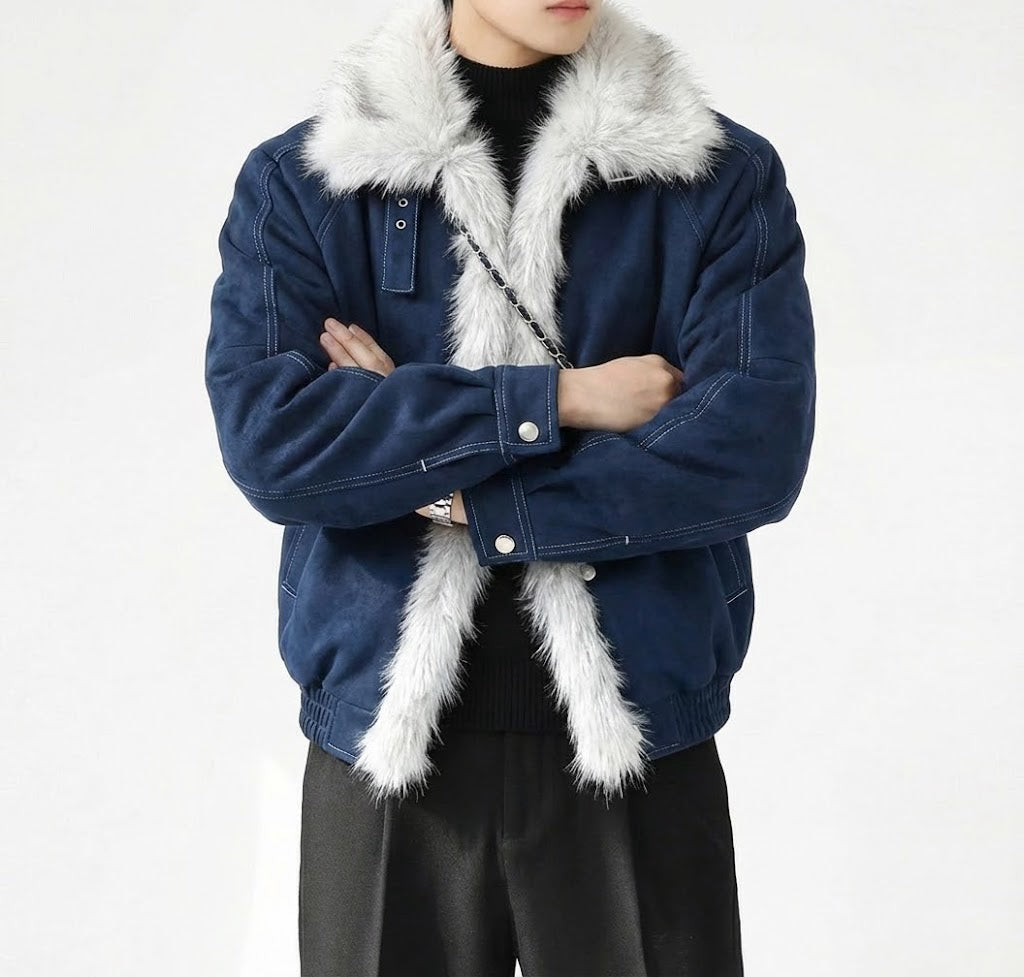 ソフトファーカラーブルゾン