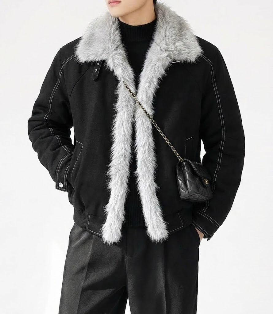 ソフトファーカラーブルゾン