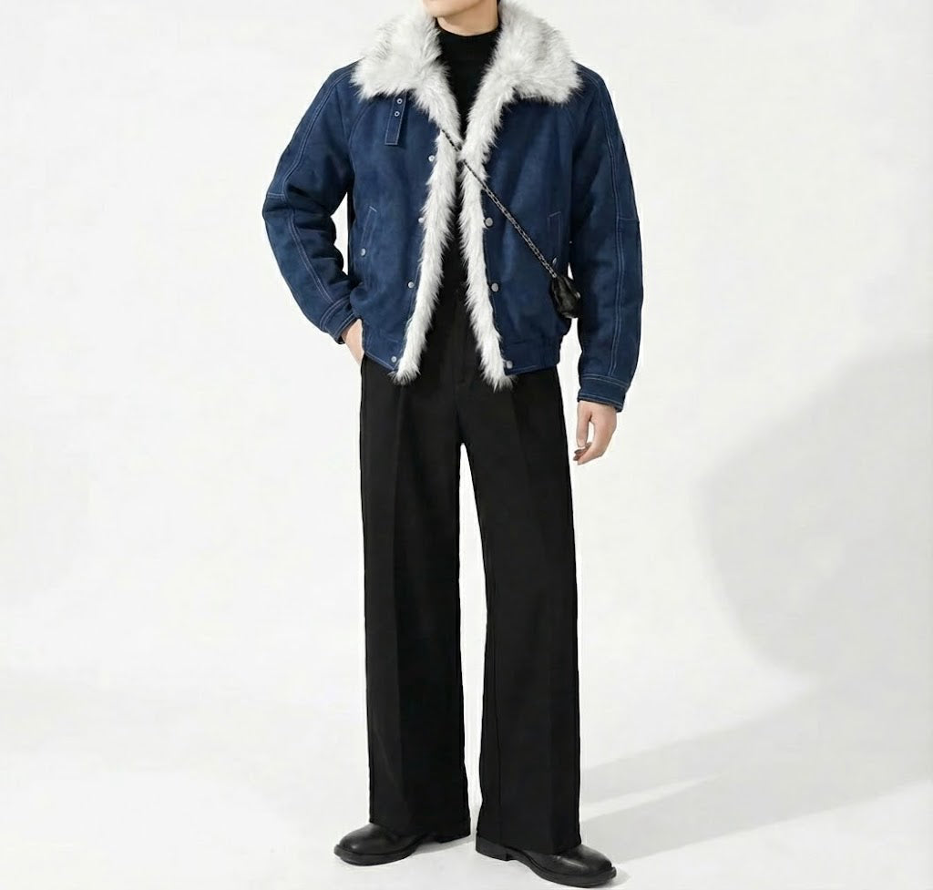 ソフトファーカラーブルゾン