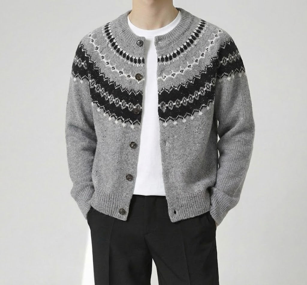 スノーノルディックニットカーディガン