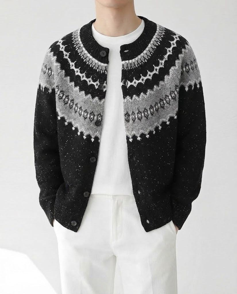 スノーノルディックニットカーディガン