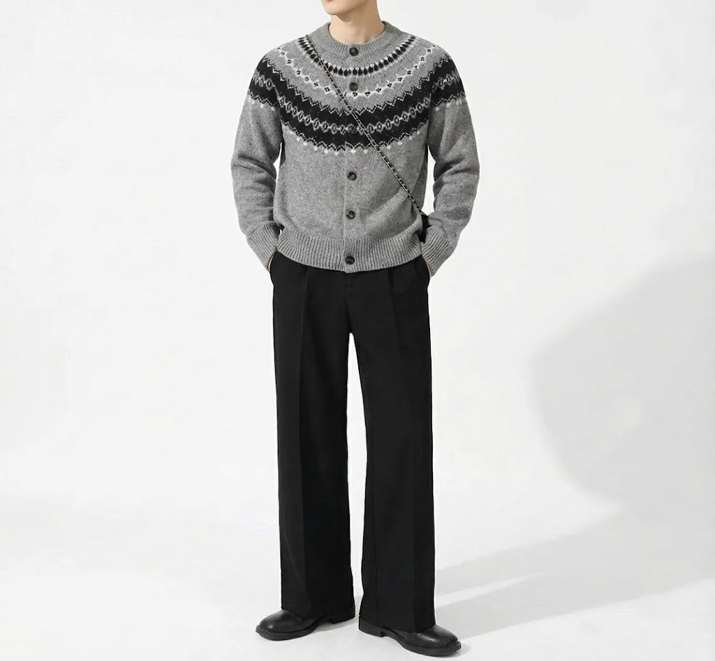 スノーノルディックニットカーディガン