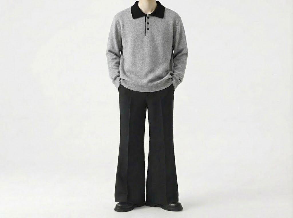 クラシックコントラストポロニット