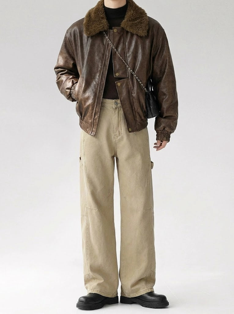 サンドワイドストレートパンツ