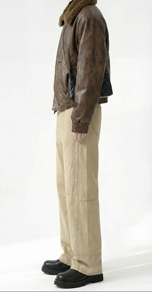 サンドワイドストレートパンツ