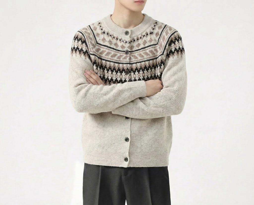 スノーノルディックニットカーディガン