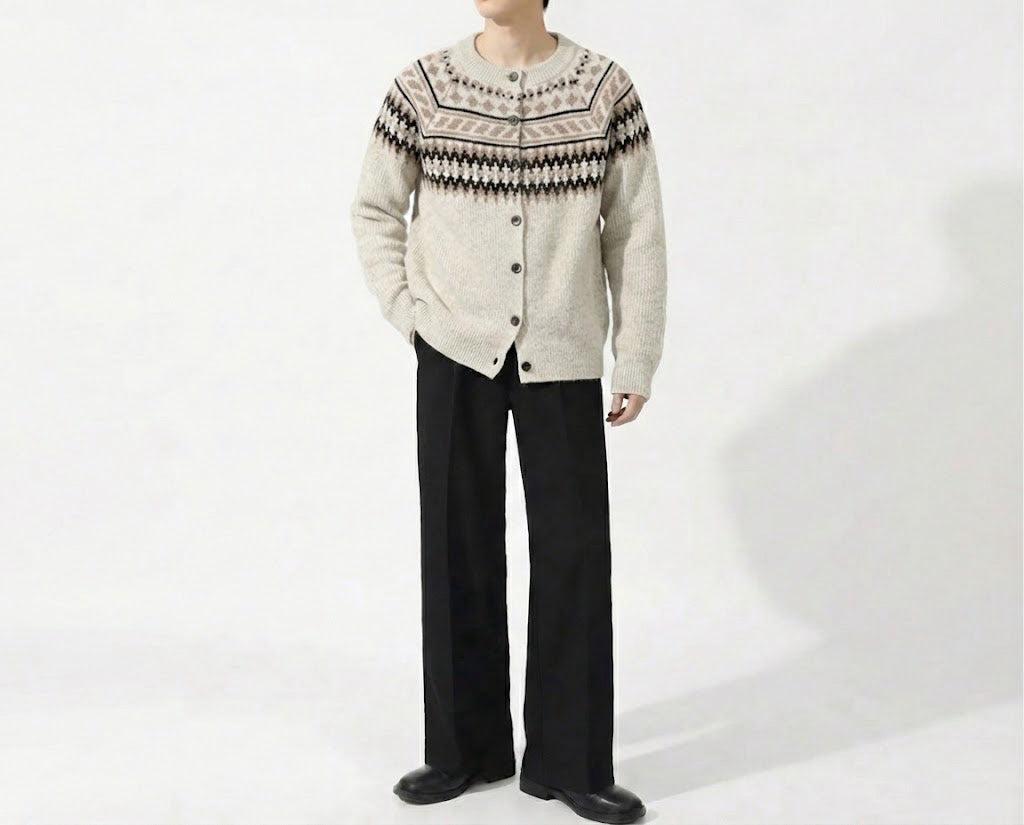 スノーノルディックニットカーディガン