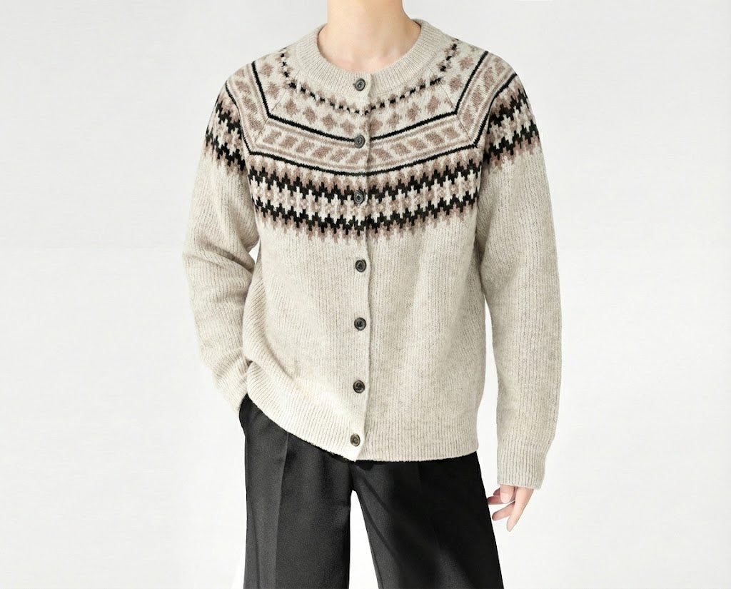 スノーノルディックニットカーディガン