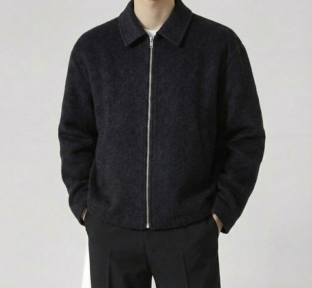 クラシックウールライクジップジャケット