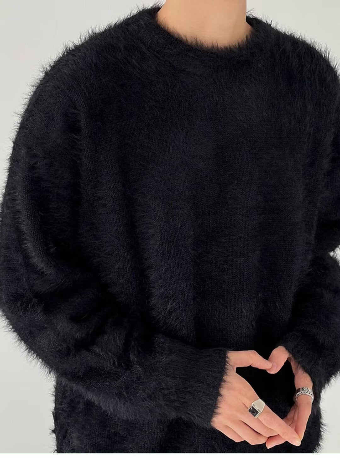 シャギールーズクルーニット