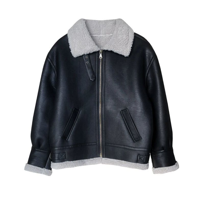 クラシックボアムートンレザージャケット