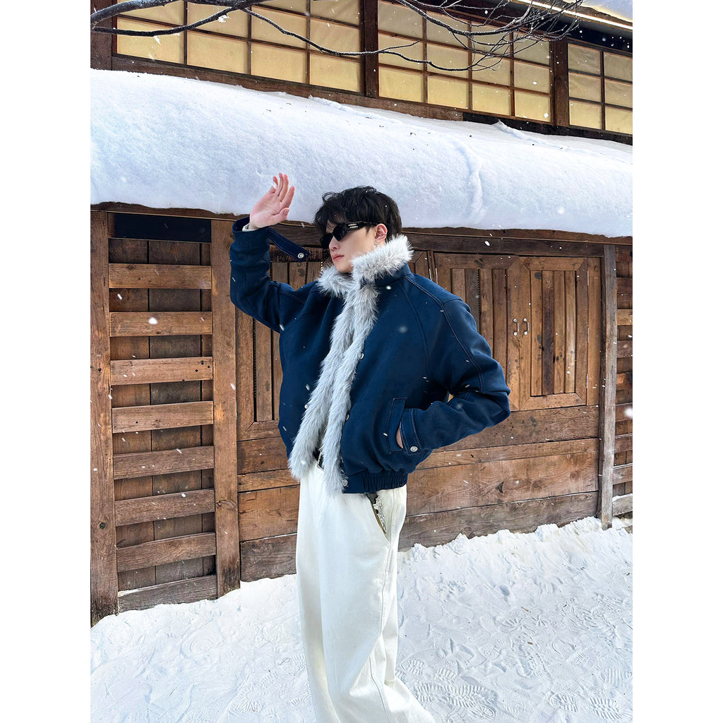 ソフトファーカラーブルゾン