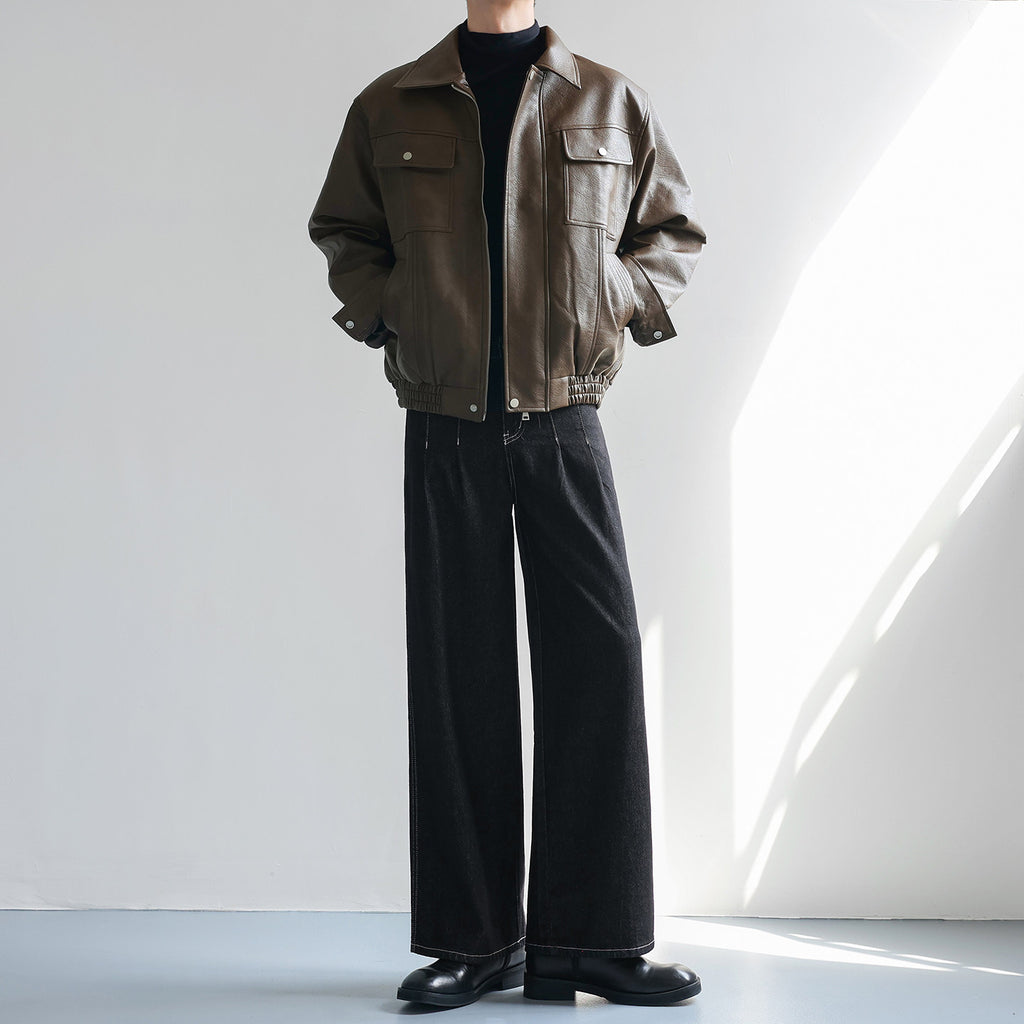 ミニマルフローワイドデニム