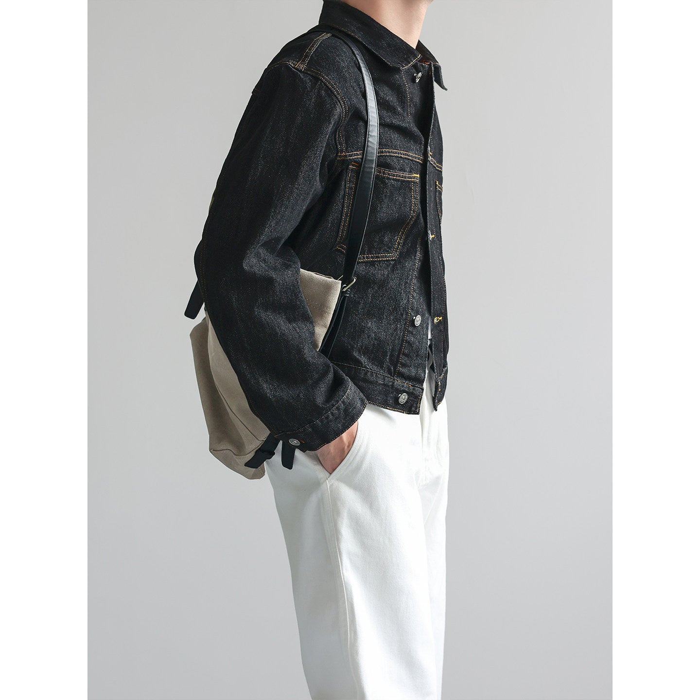 ヴィンテージライクショートデニムジャケット