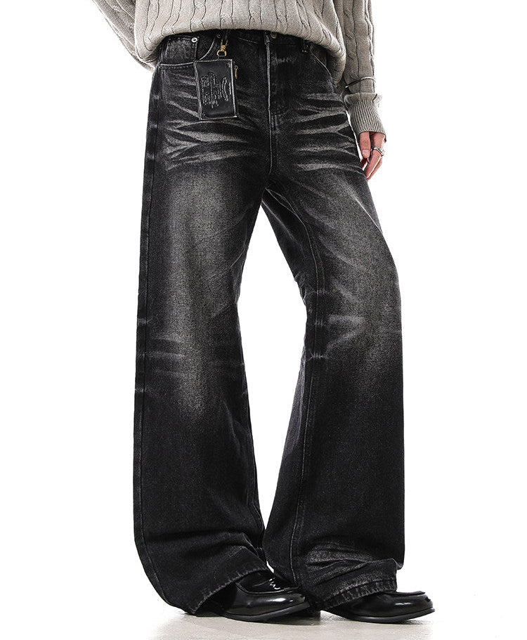 ヴィンテージウォッシュドバギーデニム