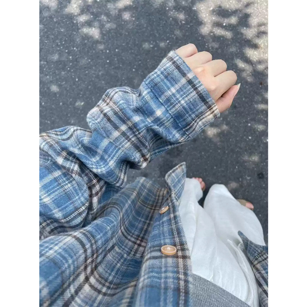 ソフトムードチェックシャツ