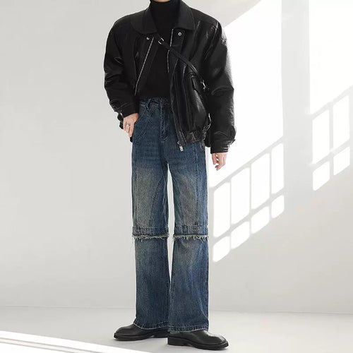 カットオフフリンジデニムパンツ