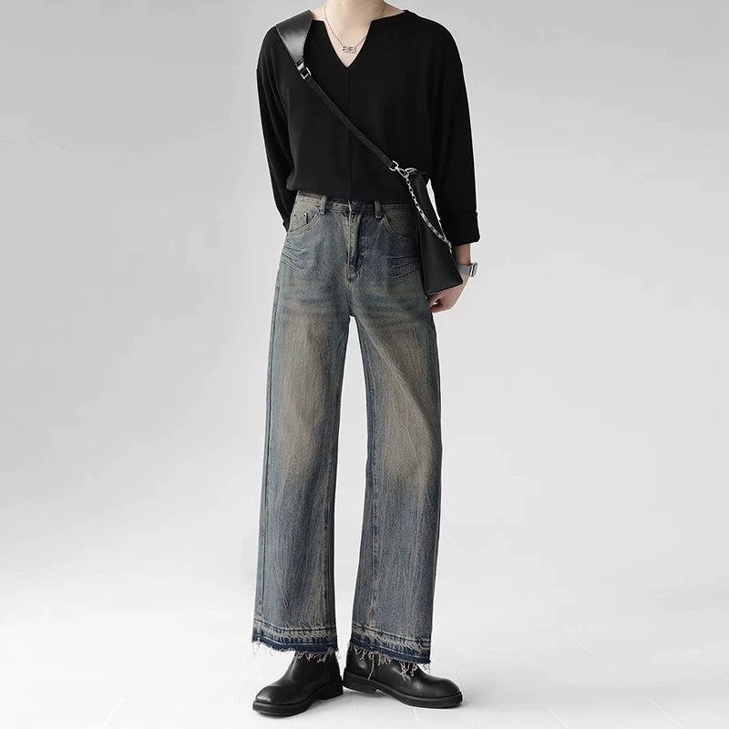 ウォッシュドダメージデニムパンツ