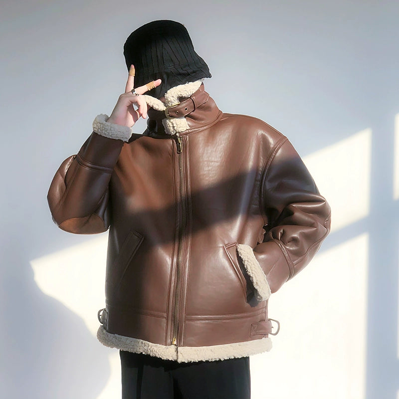 クラシックボアムートンレザージャケット