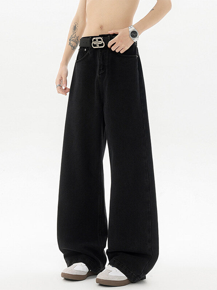 スーパーワイドデニムパンツ