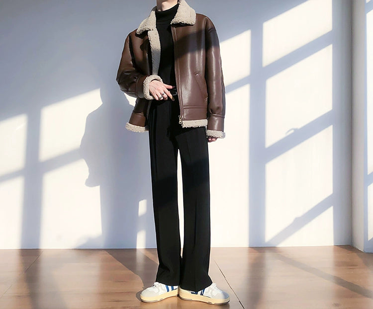 クラシックボアムートンレザージャケット