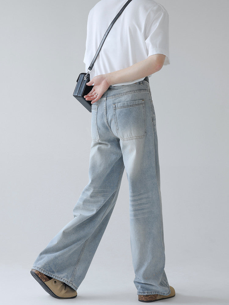 ライトフェイドシルエットワイドデニム