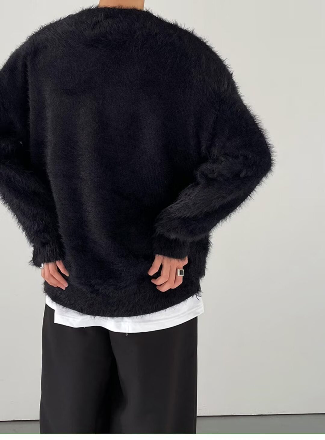 シャギールーズクルーニット