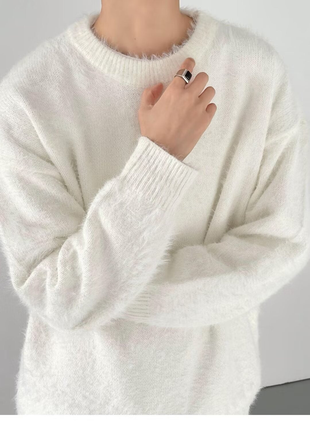 シャギールーズクルーニット