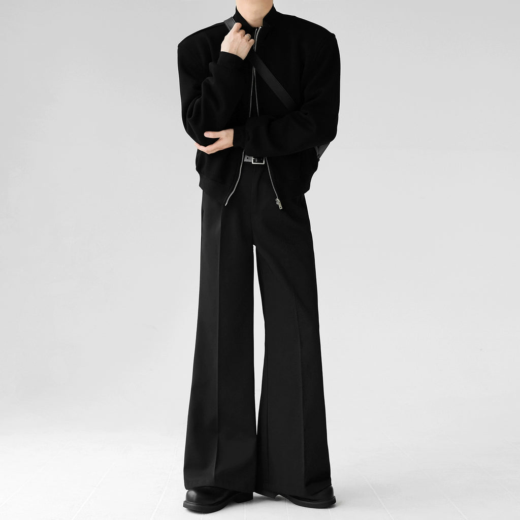 ストレートシルエットモードスラックスパンツ