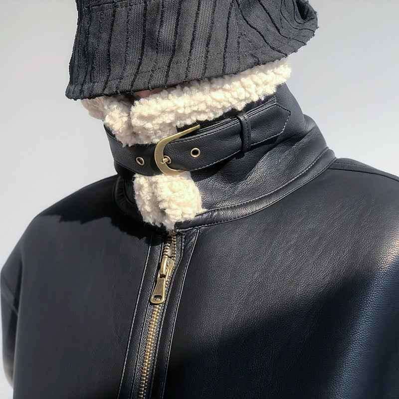 クラシックボアムートンレザージャケット