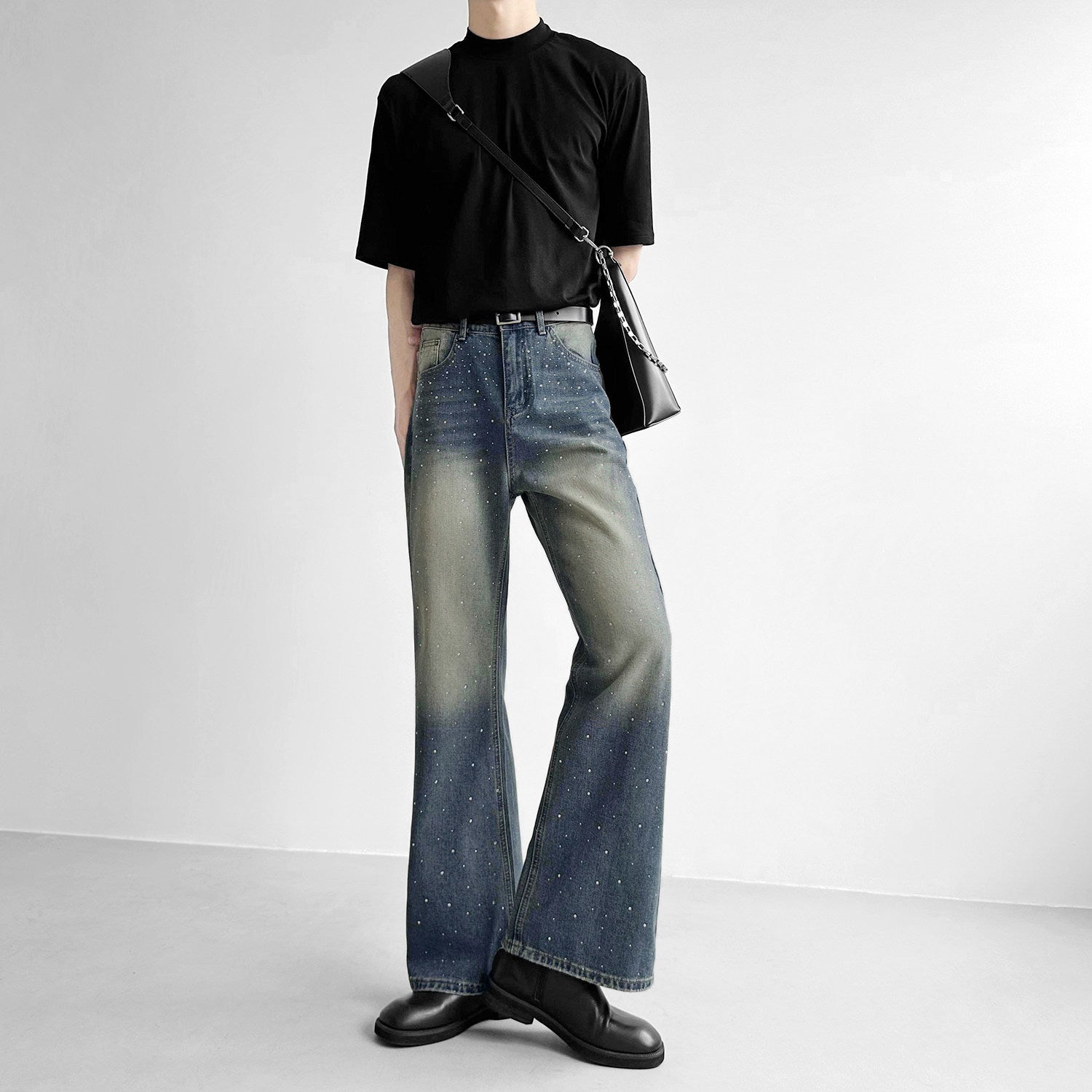 グラデーションフェードフレアデニム