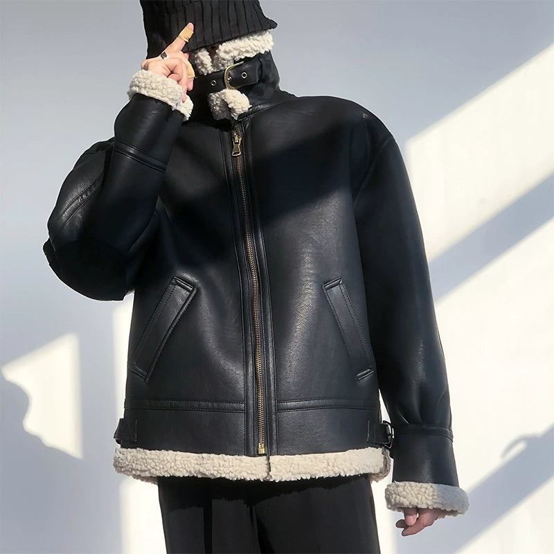 クラシックボアムートンレザージャケット