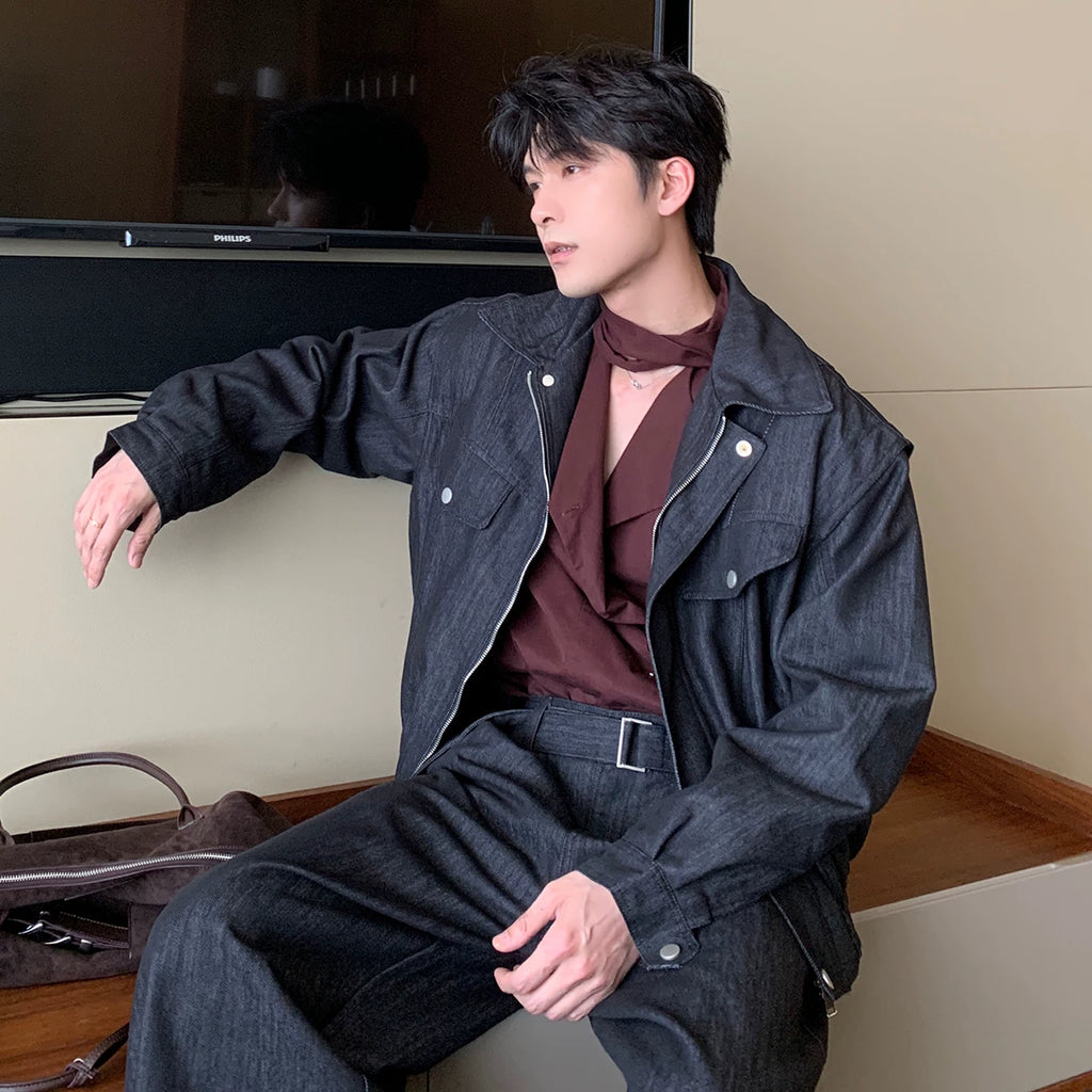 ルーズフィットデニムジャケット&デニムパンツ