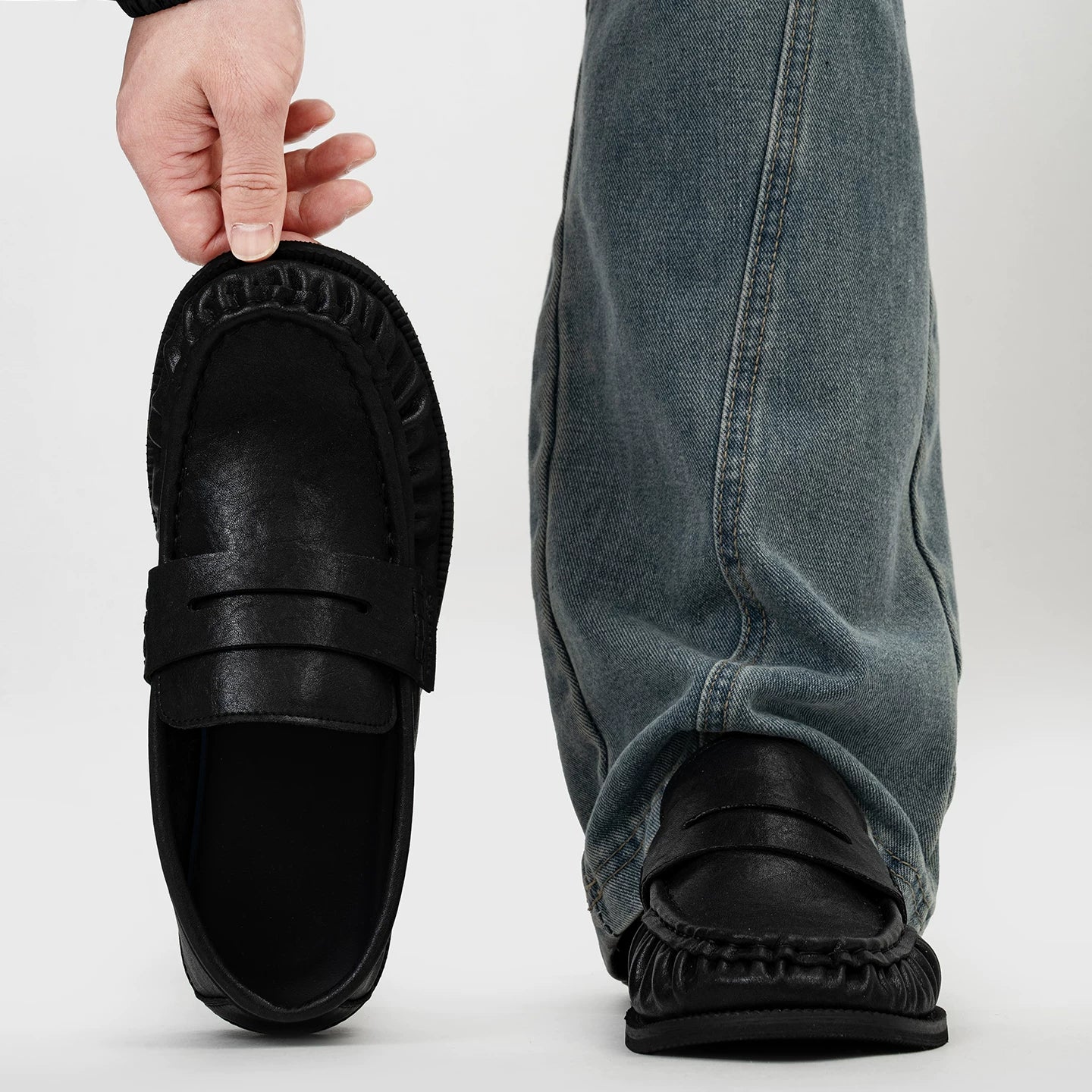 MOC STITCH LOAFER MULE