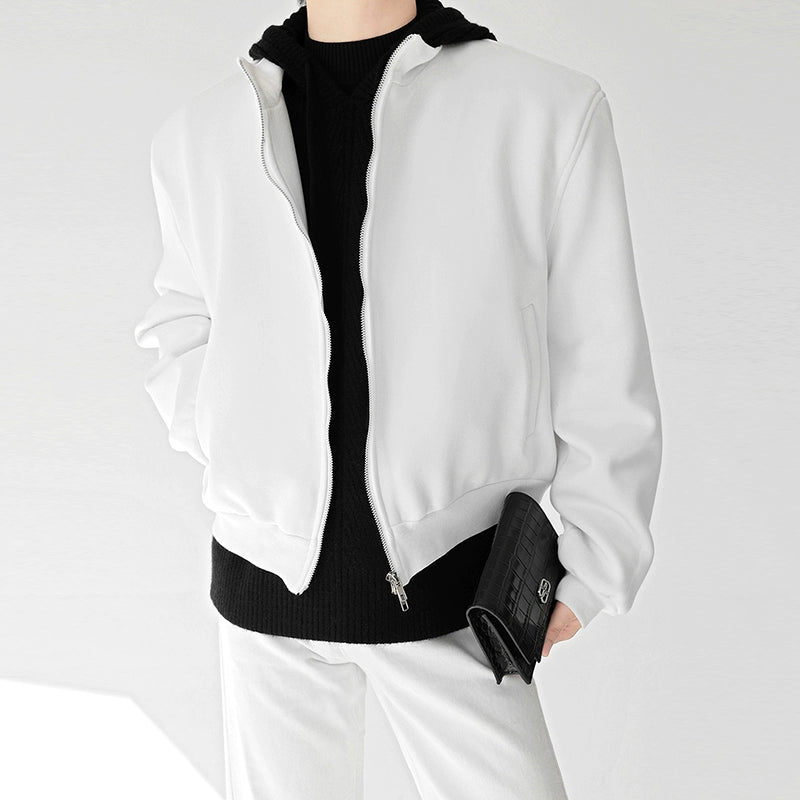 アーバンシルエットダブルジップライトスウェット