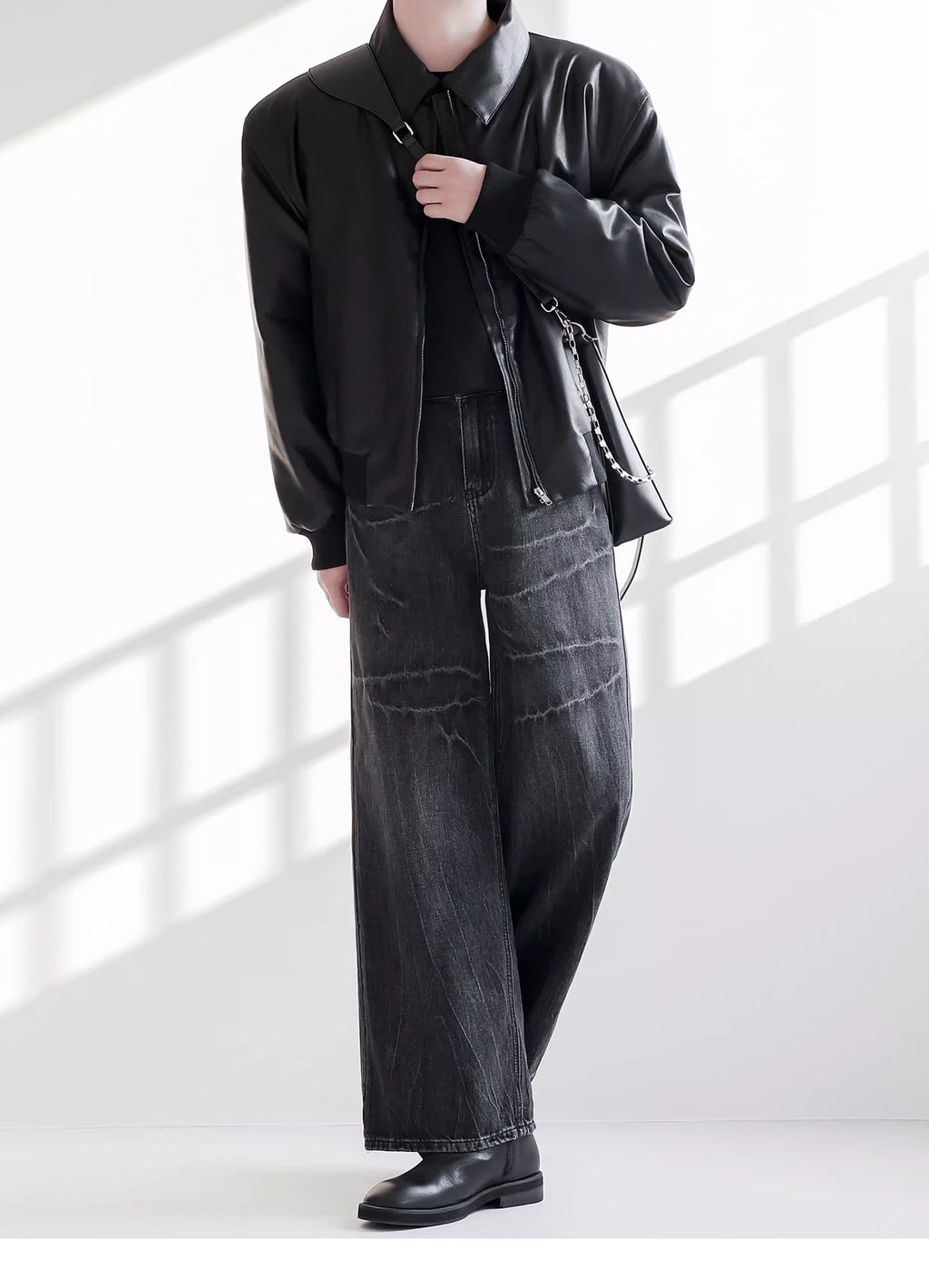 クリーンフェードブラックデニム