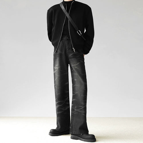 ウェーブウォッシュワイドデニム