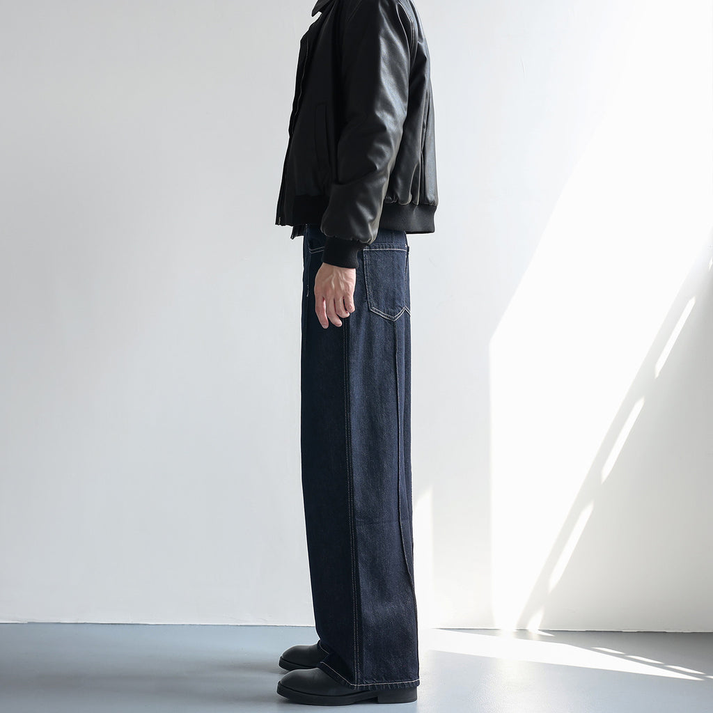 ミニマルフローワイドデニム