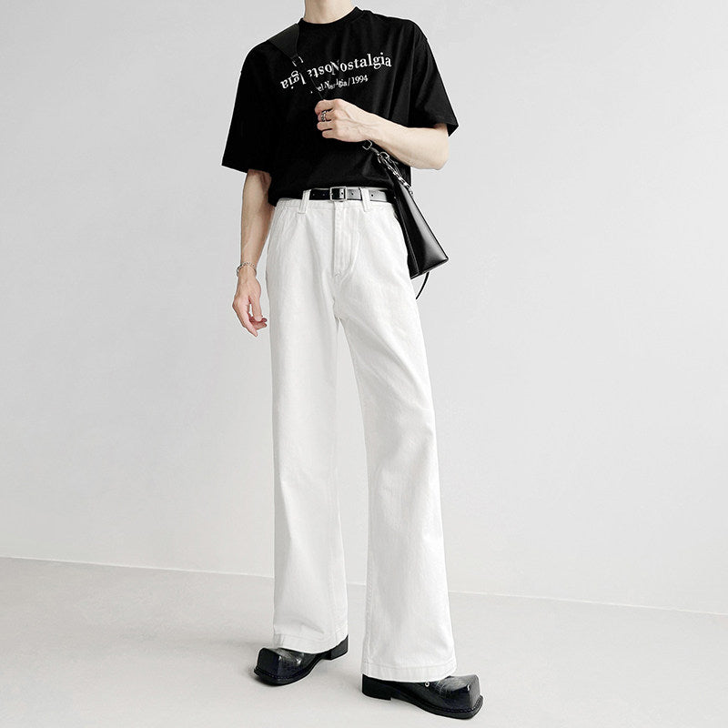 ムードワイドホワイトデニム