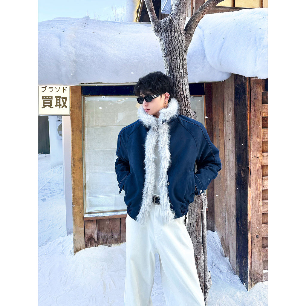 ソフトファーカラーブルゾン