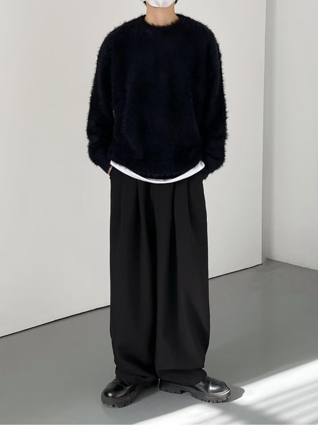 シャギールーズクルーニット