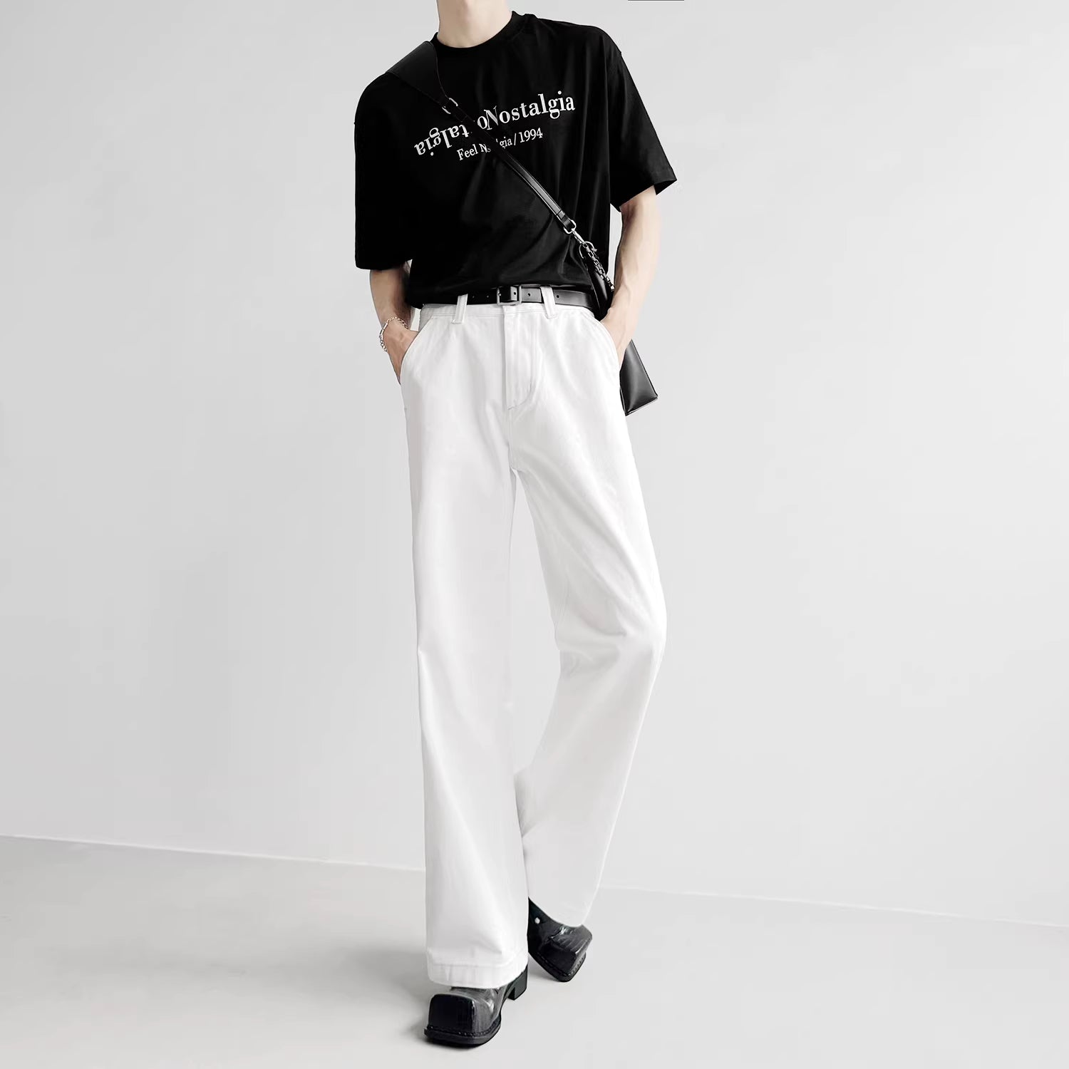 ムードワイドホワイトデニム