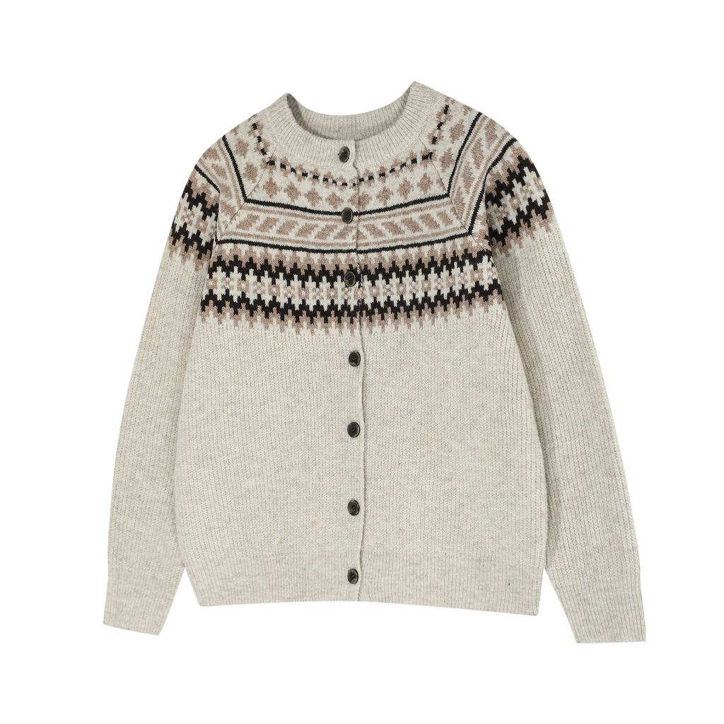 スノーノルディックニットカーディガン