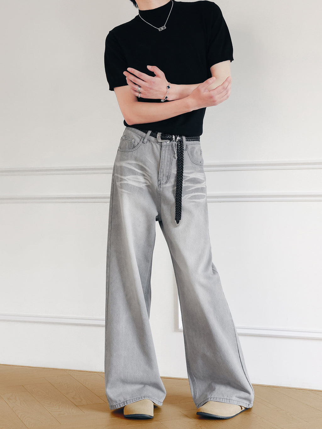 ソフトフェイドシルエットデニム